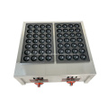 Commercial kitchen equipment stainless steel GAS fishball grill machine 28 balls X 2plate